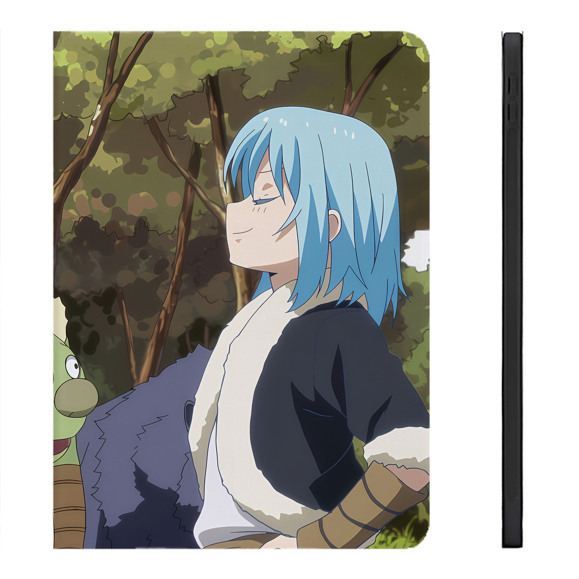 （画像用） 転スラ Regarding Reincarnated to Slime IPadケース ペンホルダー付き ブックスタイルデザイン